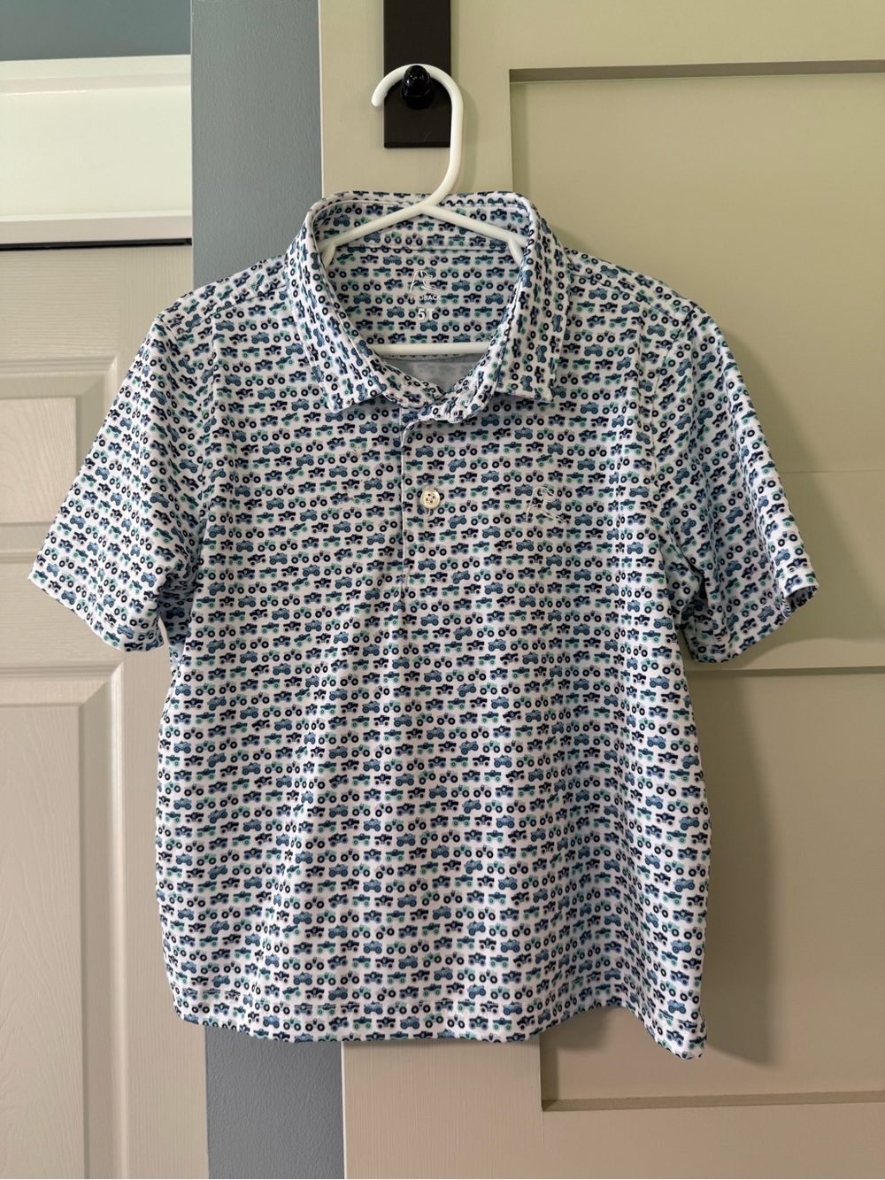 Rhoback “The Lil’ Monster Truck” Toddler Short Sleeve Performance Polo